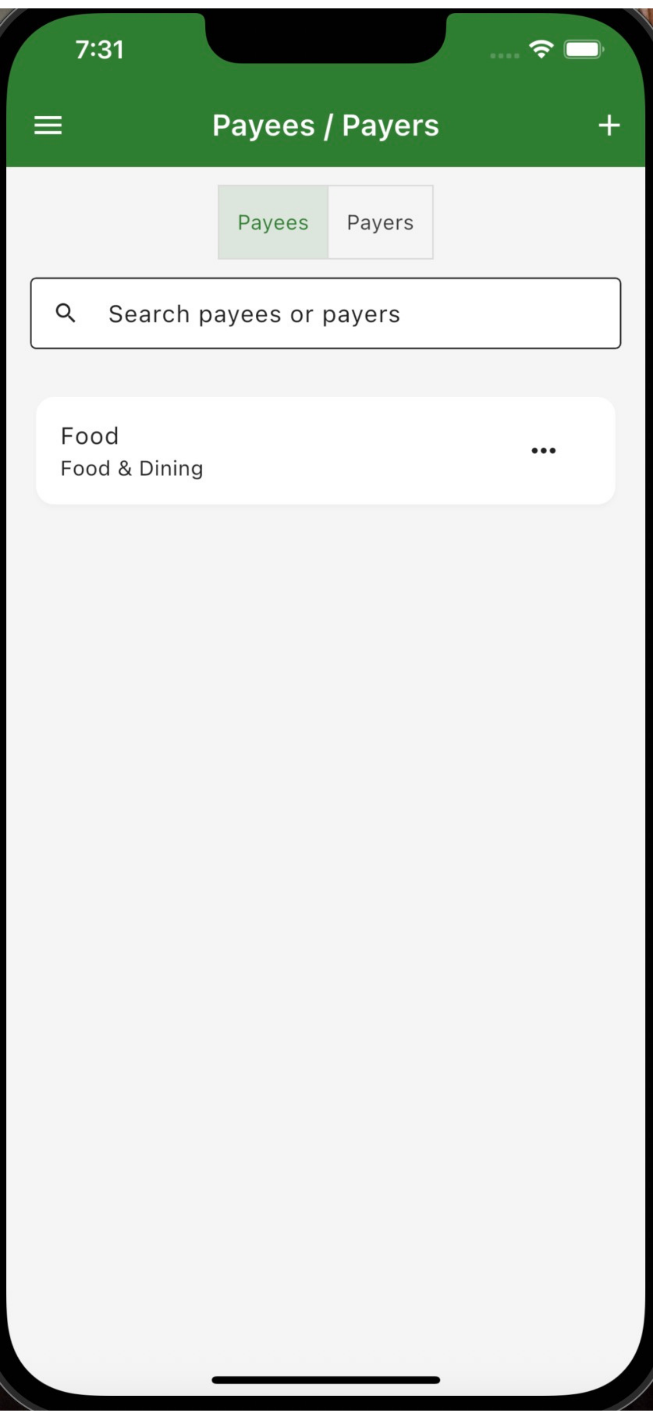 Payee/Payers Preview