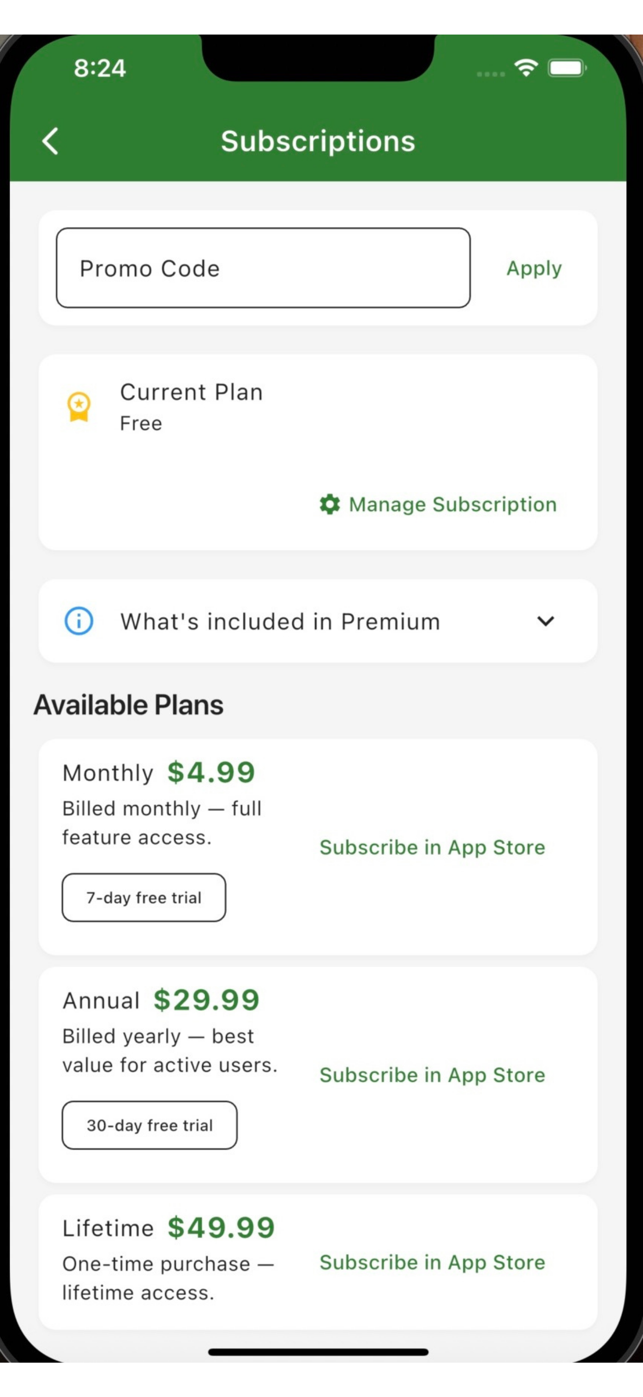 Subscriptions Preview